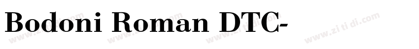 Bodoni Roman DTC字体转换